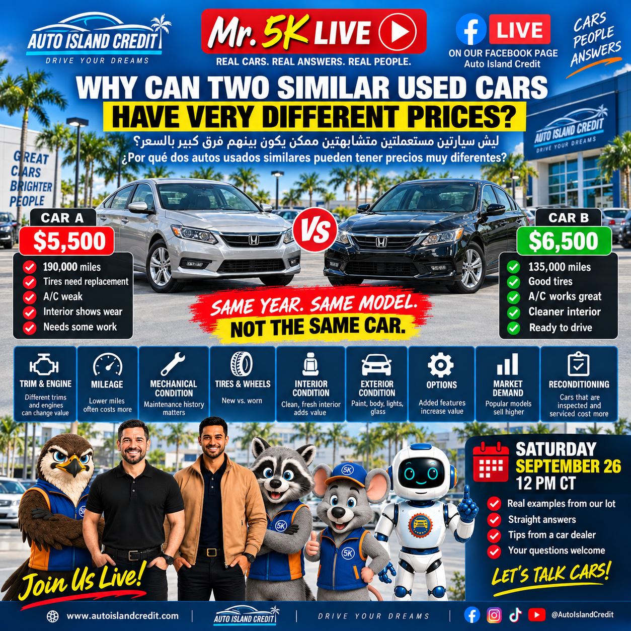 Ask Mr. 5K Live Flyer